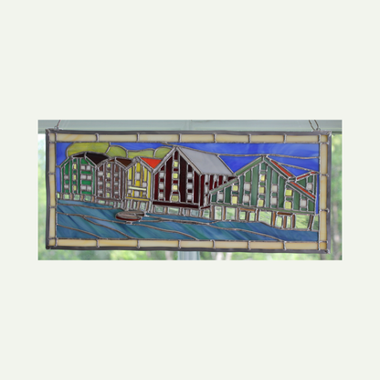 front - hanging in a window