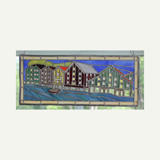 front - hanging in a window