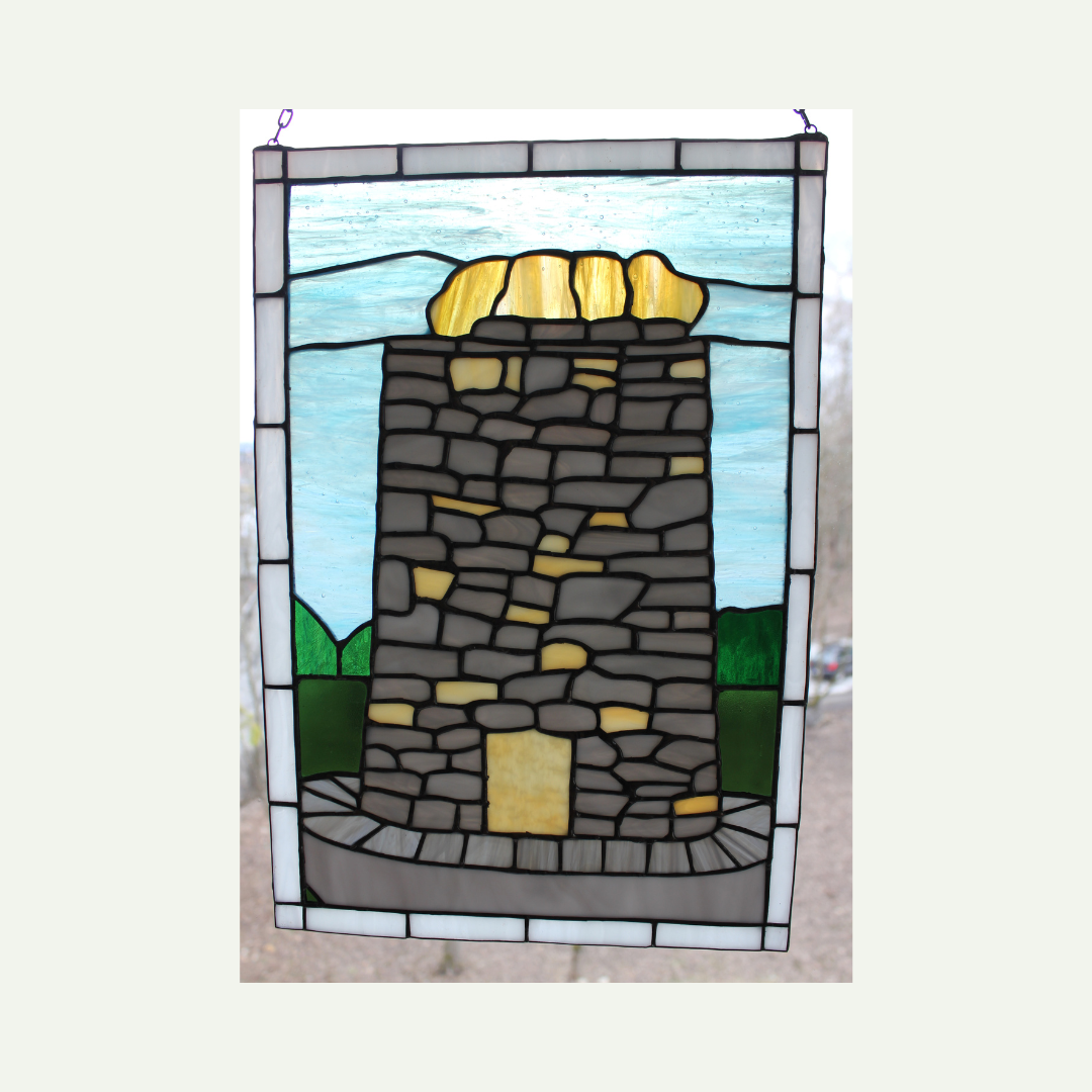 front - hanging in a window