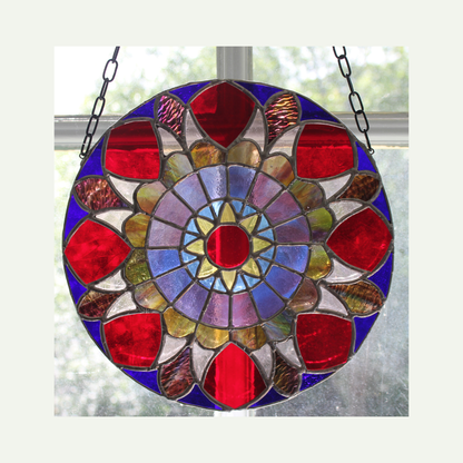 front - hanging in a window